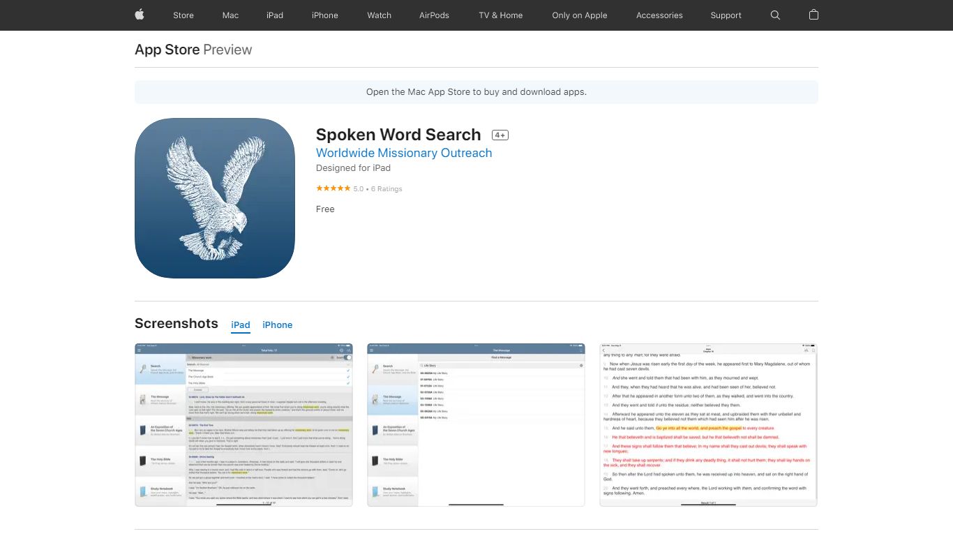 ‎Spoken Word Search on the App Store