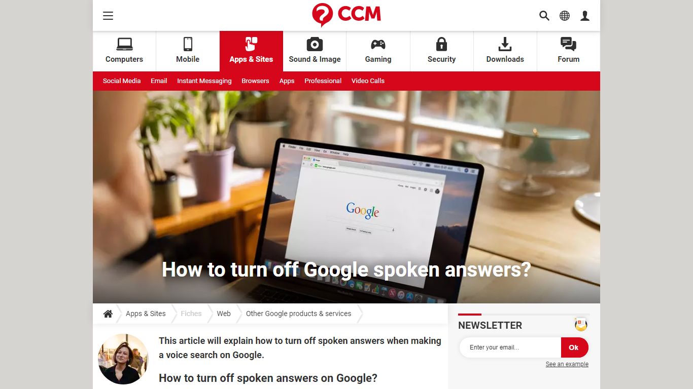 How to turn off Google spoken answers? - CCM